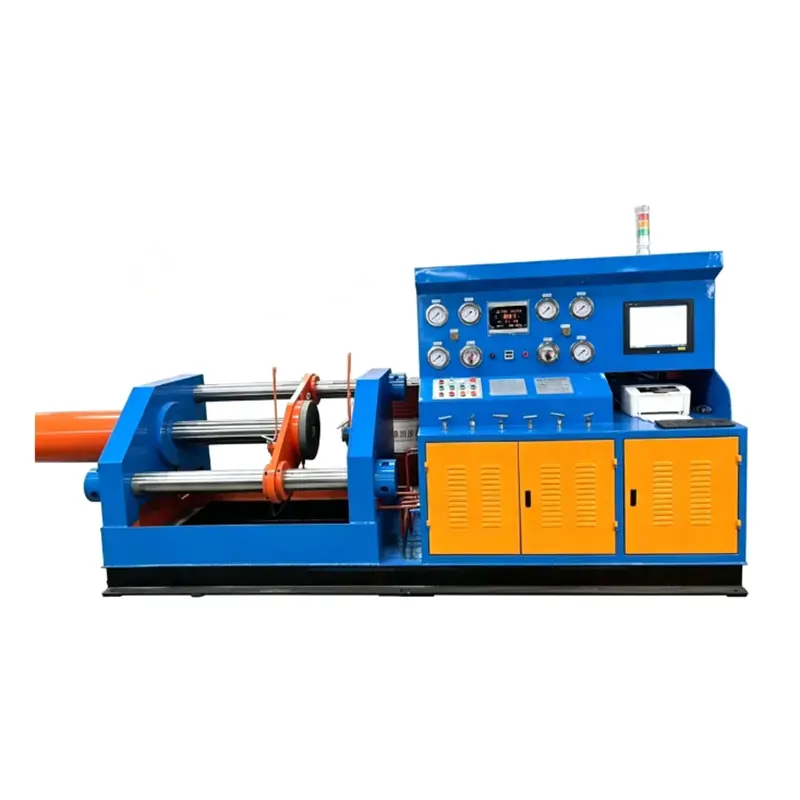 Banc d'essai horizontal de valve de serrage axial de cylindre hydraulique