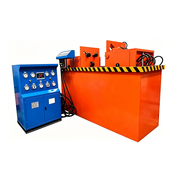 Banc d'essai de vanne de serrage à mâchoire hydraulique horizontale moyenne DN80-DN300