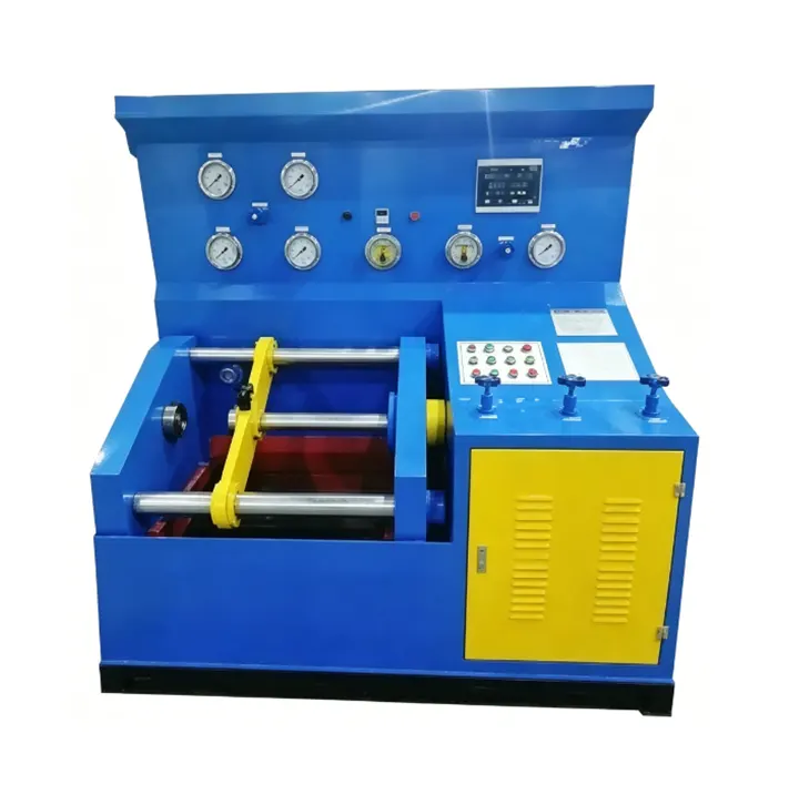 Mini banc d'essai horizontal compact de valve de pression hydraulique supérieure
